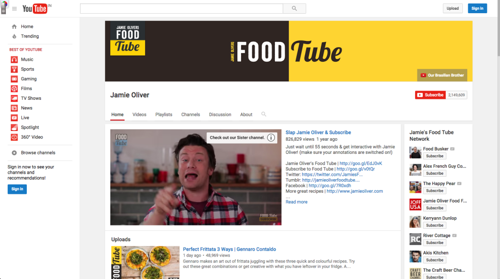Jamie Oliver's Food Tube
